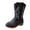 Black, variant on Wxirdiow Toddler Little Boys Girls Cowboy Boots for Kids Girls Boots Comfortable Little Girls Plus Velvet Warm Long Boots For Children With Embroidery Thread Western Boots Light Pink Size,6-7 Years