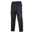 thumbnail image 2 of Men‘s Elastic Waist Loose Fit Lightweight Workwear Casual Cargo Pull On Pants With Multi Pockets, 2 of 5