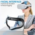 thumbnail image 4 of LNGOOR Interface pour le Visage et Coussinet de Masque pour Oculus Quest 2 Coussinet en Mousse PU Résistant à la Sueur - Accessoire VR pour Meta Quest 2 Compatible avec Oculus Quest 2 Joint d'Origine, 4 of 6