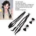 thumbnail image 3 of Boxing Braided Extension, Synthetic  Boxing Braided Ponytail Extension  for Girls for Home Brown Black,Black, 3 of 7