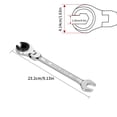 thumbnail image 1 of Ratcheting Wrench Set Metric Open Head Ratcheting Wrench ,Metric Spanner with 72 Teeth,Vanadium Steel Tubing Ratchet Ratchet Wrench Set, 1 of 3