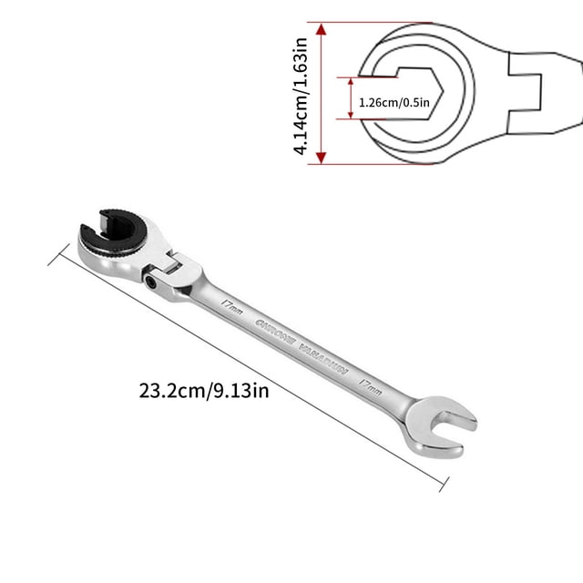 Ratcheting Wrench Set Metric Open Head Ratcheting Wrench ,Metric Spanner with 72 Teeth,Vanadium Steel Tubing Ratchet Ratchet Wrench Set