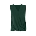 thumbnail image 5 of Pompotops Fashion Woman Causal V-Neck Solid Blouse Sleeveless T-Shirt Summer Tops, 5 of 5