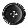 thumbnail image 2 of LA VOGUE 4-Hole Button, Black, 30 mm (1.18 in) - Sturdy Coat/Button for Outerwear & Bags, 2 of 2