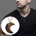 thumbnail image 4 of XZNGL Moon Safety Long Life Lock Necklace Fashionable silver Necklace, 4 of 9