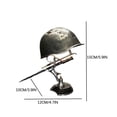 thumbnail image 3 of WIFKLSIIPG Lampe de Guerre avec Lampe de Table à DEL Statue Fabriquée pendant la Seconde Guerre Mondiale Lampe de Soldat Rétro en Résine pour Bureau pour Accessoires Éducatifs Souvenir Souvenir Noir, 3 of 6