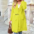 thumbnail image 4 of Women‘s Spring And Autumn Lapel Wool Solid Color Long Sleeve Wool Long Pocket Jacket Suits, 4 of 6