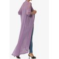thumbnail image 4 of TheMogan Cardigan Long à Manches Longues en Maille pour Femmes Mi-Mollet Caftan Transparent, 4 of 6