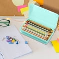 thumbnail image 5 of Dvruxg Plastic Cosmetics Case, Large Capacity Box, Hard Crayon Box Storage with Snap-Tight Lid for Office Supplies(Light Green), 5 of 5