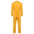 thumbnail image 4 of CHICTRY Mens Work Overalls Long Sleeve Button Up Coveralls Mechanic Uniforms One Piece Jumpsuit Yellow S, 4 of 5