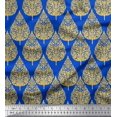 thumbnail image 1 of Soimoi Rayon Fabric Floral & Flying Swan Block Print Fabric by The Yard 42 Inch Wide, 1 of 3