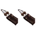 thumbnail image 3 of mmirethe 2pack/lot Excellent Décor Rideaux Tiebacks Suspendus Haut Pompon pour Rideau Facile Pompon Polyester Adapté Café Noir 2Set, 3 of 6