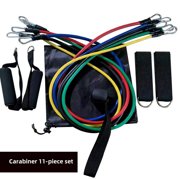 11-Piece Enhanced TPE Resistance Band Set with Carabiner Buckle - 150LBS Direct Connection Design for Full-Body Fitness, Strength Training, Dance Flexibility & Portable Home/Gym Workouts