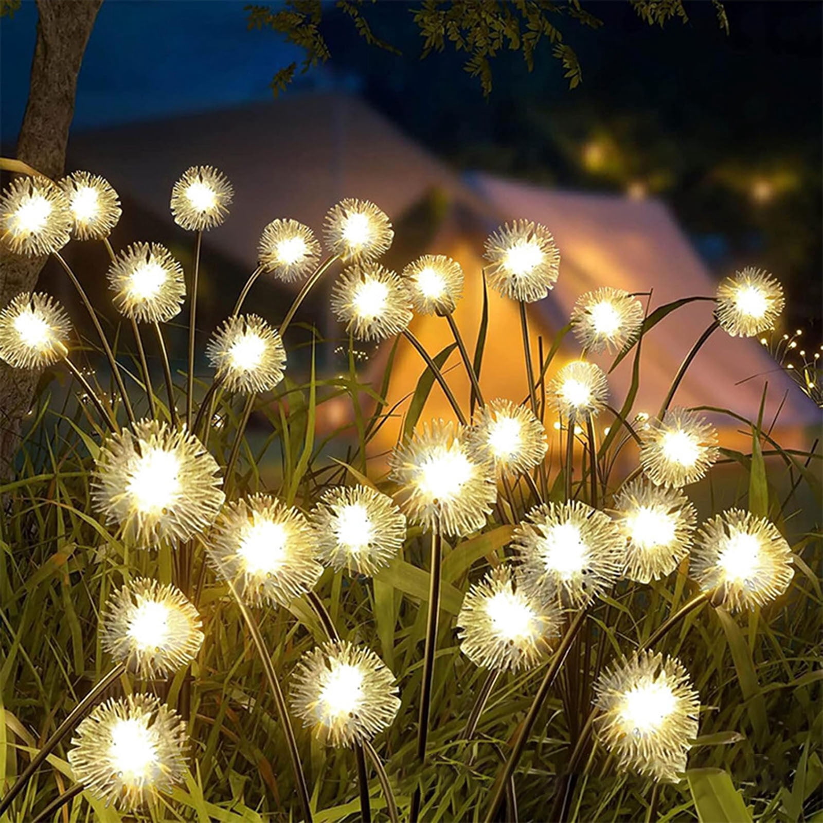 Wuztai Solar Garden Lights, Outdoor Solar Powered Ground Lights, Waterproof Decorative Solar Lamps for Yard Pathway Lawn Garden Decor