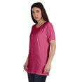 thumbnail image 4 of Inkmeso Plain Basic Tshirt Long Length Tee Short Sleeve Workout Top For Women, 4 of 9