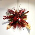 thumbnail image 2 of Gingerbread Man Christmas Floral Bow Decor, 13" Tall, Holiday Time, 2 of 8
