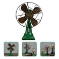 thumbnail image 3 of QUTETNVintage Décoration Intérieure Ventilateurs Bureau Oscillant Décorations Rétro Vert, 3 of 8