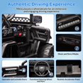 thumbnail image 3 of 12V Kids Ride On Truck with Remote Control, LED Lights, Music, Spring Suspension, 3 Speeds, Treaded Tires, Battery Powered Electric Car Toy for Kids, 3 of 7