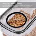 thumbnail image 2 of Cereal Storage Container Set of 4, Vtopmart Airtight Food Storage Containers, 135.2 fl oz, Black, 2 of 7