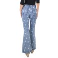 thumbnail image 2 of Jeans Décontractés Extensibles Taille Haute à Étoiles et Pattes d'Éléphant pour Femmes Juniors, 2 of 5