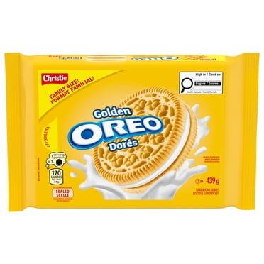 OREO Golden Vanilla Sandwich Cookies, Family Size