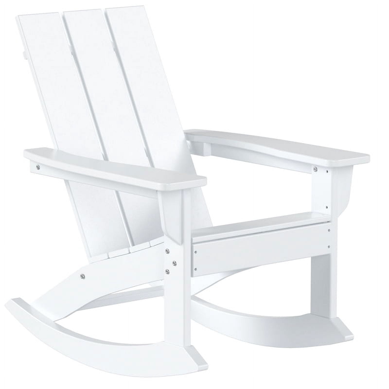 Chaise à Bascule Adirondack en Plastique HDPE pour Extérieur Couleur Sable