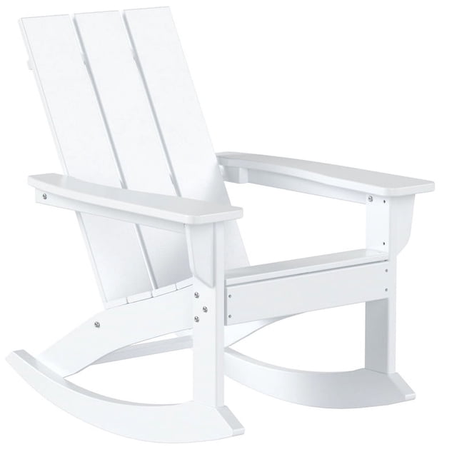 Chaise à Bascule Adirondack en Plastique HDPE pour Extérieur Couleur Sable