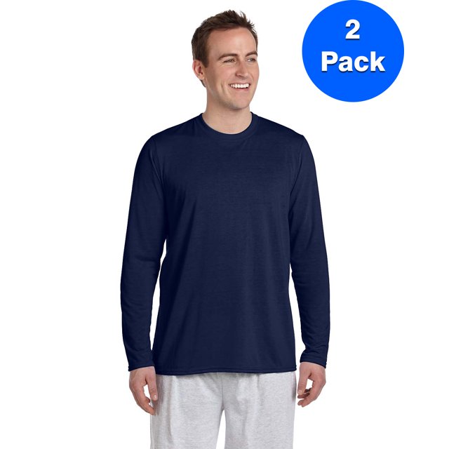 Gildan T-Shirt à Manches Longues Performance pour Hommes - G424 (Lot de 2)
