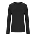 thumbnail image 4 of Yuyuzo Chandails à Manches Longues pour Femmes, Couche de Base Thermique Légère, T-Shirts à Col Rond, Hauts Chauds et Confortables avec Chaussettes, 4 of 7