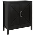 thumbnail image 1 of HOMCOM Armoire de Rangement, Buffet Bahut avec Tablette Réglable, Noir, 1 of 10