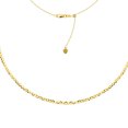 thumbnail image 1 of Curb Chain Choker 14k Yellow Gold Necklace, 16" Adjustable, 1 of 1