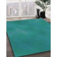 thumbnail image 3 of Ahgly Company Tapis d'Intérieur Lavable en Machine Carré Transitionnel Vert Cyan Foncé, 4 Pieds Carré, 3 of 7