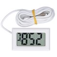thumbnail image 1 of Digital Hygrometer,, Impact Resistance Digital Temperature Meter, LCD Display  For Greenhouse For Garden For Smart Home For Humidors White, 1 of 8