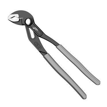 Zootealy Ensemble de Clés à Tuyau Rapide Robuste 8 Pouces/10 Pouces/12 Pouces avec Grande Ouverture, Pince Universelle Réglable pour Tuyau d'Eau, Outils de Plombier Manuels - Noir