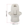 thumbnail image 2 of Unique Bargains Vis E14 Filetage 28 mm Douille de Lumière Bricolage Rétro Support d'Ampoule LED Blanc Lot de 3, 2 of 5