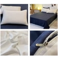 thumbnail image 4 of Queen Bedding Set under $5! CQCYD Queen Size Bedding Set, 4 Piece Bedding Collection, Washed Cotton Sheets, Teen Dorm Bedding, Comfortable Bed Set, Fresh Color Design, Complete Bedding Package, 4 of 6
