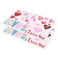 thumbnail image 2 of 2Pcs Saint Valentin Fenêtre Autocollant Décoration Coeur Motif Sticker Mur Partie Fournitures, 2 of 14