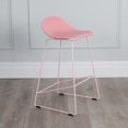 thumbnail image 1 of Tabouret de Comptoir Escape à Base Moderne en Plastique et Métal de Qualité Contractuelle (Ensemble de 2), 1 of 3
