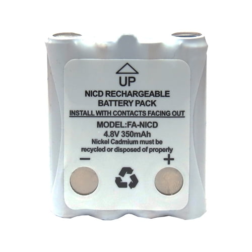 Lot de 2 4.8 Volts Cobra Remplacement 350 mAh NiCd Microtalk Radio Batterie (FRS/GMRS)