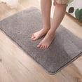 thumbnail image 1 of TopOne Bath Rugs Velvet Bathroom Absorbent Non-slip Floor Mats Bathroom Floor Rugs, 1 of 2