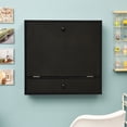 thumbnail image 4 of Costway Wall-Mount Floating Desk Foldable Space Saving Laptop Workstation Black, 4 of 10