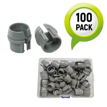 Axiomdeals Connecteurs Non Métalliques 1/2 Pouces Taille Plastique - pour Romex 14/2-10/3, 14/2, 12/2, 14/3 AWG, Fil Électrique Non Métallique, Câble Simple 14/2-10/3 Deux Câbles 14/2, 12/2, 14/3 Approuvé ETL - 100