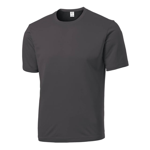 Gravity Threads Mens Short-Sleeve Moisture Wicking Shirt - Iron Grey - X-Large