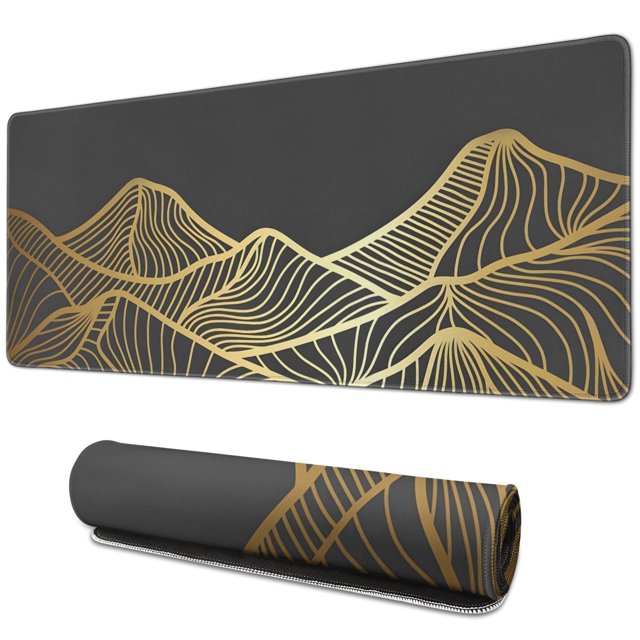 "Mountain Inspired Large Extended Gaming Mouse Pad: Premium Stitched Edges, Stable (31.5x11.8 Inch) Mat for Gaming, Office & Home Use"