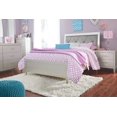 thumbnail image 4 of Ashley Furniture Olivet 2 Drawer Nightstand in Metallic Silver, 4 of 8
