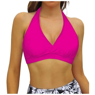 2025 Women Lace Up Swimwear Bathing Suit with UnderwireSupport Tops Underwire Full Coverage Bikini Top Push Up Swimsuits for Women Board Shorts and Top Swim Crop Top Tie Back Bathing Suit