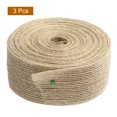 thumbnail image 3 of Unique Bargains 3 Rouleaux de Ruban en Toile de Jute Naturelle 1-1/2 Pouce Ruban Rustique, 3 of 5
