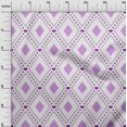 thumbnail image 3 of oneOone Polyester Spandex Purple Fabric Check Sewing Material Print Fabric By The Yard 56 Inch Wide, 3 of 4