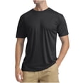 thumbnail image 1 of Shirts for Men, Mens Summer Solid Color Sunscreen Is Lightweight Breathable and Solid Color Short Sleeve Shirts, 1 of 2