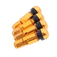 thumbnail image 2 of pitrice 4 Pcs Car Tubeless Wheel Dust Caps Tire Valve Stems Golden + Black, 2 of 9